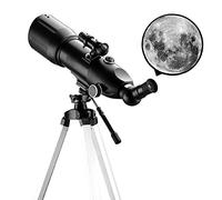 Telescopio Astronomico per Bambini Principianti, Telescopio Astronomico Monoculare per Spazio Cielo Esterno 400X80mm con Treppiede