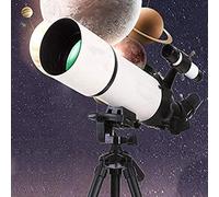 Telescopio astronomico per principianti, adulti e bambini, apertura 80 mm, 400 mm, con zaino treppiede regolabile, telescopio per bambini, per interni/esterni