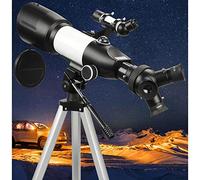 Telescopio astronomico per principianti, Telescopio astronomico da 80 mm per bambini principianti, Telescopio con custodia per il trasporto, Adattatore per cellulare