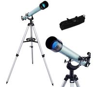 Telescopio astronomico portatile, telescopio rifrattore per bambini e principianti di astronomia con treppiede leggero, supporto per telefono e borsa per il trasporto, perfetto come regalo educat