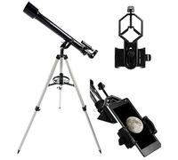 Telescopio astronomico portatile, telescopio rifrattore per bambini e principianti di astronomia con treppiede leggero, supporto per telefono e borsa per il trasporto, perfetto come regalo educat