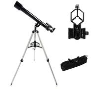 Telescopio astronomico portatile, telescopio rifrattore per bambini e principianti di astronomia con treppiede leggero, supporto per telefono e borsa per il trasporto, perfetto come regalo educat