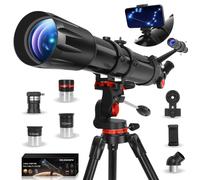 Telescopio Astronomico Professionale 90/900 mm (36X 450X) per Adulti Bambini e