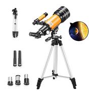 Telescopio astronomico professionale, telescopio di rifrazione regolabile HD 300X70mm, visualizza l'universo dello spazio profondo della stella della luna per regalo per bambini con treppiede por