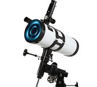 Telescopio astronomico riflettore,Telescopio per bambini,telescopi per principianti di astronomia,Telescopio portatile con supporto per cellulare e pellicola Bard (standard)