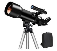 Telescopio astronomico rifrattore con zaino, telescopio per bambini e principianti di astronomia, astronomico, calibro 50-100 mm, ottimo regalo per astronomia per bambini e principianti