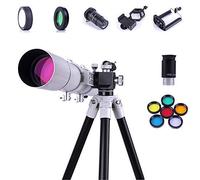 Telescopio astronomico spaziale di grandi dimensioni da 80 mm per principianti, rifrattore scientifico compatto per bambini Cannocchiale per cielo per bambini Regalo di compleanno monoculare per adul