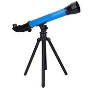 Telescopio Astronomico, Telescopio Astronomico Spaziale Monoculare con Treppiede Pieghevole e Regolabile, Dotato di Oculari Intercambiabili 20X/40X/60X Progettati per Bambini Principianti(Blu)