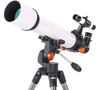 Telescopio astronomico, Telescopio rifrattore con treppiede, Telescopio per ricerca dello spazio profondo con specchio Zenith a 90°, Guardare la luna Stargazer Regalo per bambini