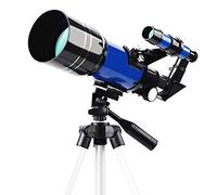 Telescopio astronomico, telescopio zenitale 45°, telescopio astronomico e astronomico, telescopio per bambini per studenti delle scuole con zaino e treppiede (Blue D)