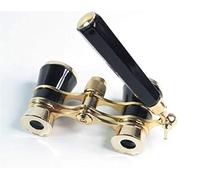 Telescopio binoculare con lenti rivestite in ottone 3x25, occhiali da teatro dell'opera con maniglia retrattile per guardare donne e ragazze, regali, telescopio monoculare trasparente