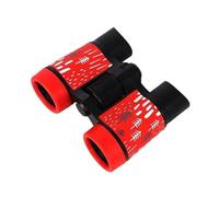 Telescopio Binoculare For Bambini In Gomma 4X30mm Pieghevole Educativo For Ottico For Birdwatching All'aperto For Campeggio Chiaro Immagine(Red)