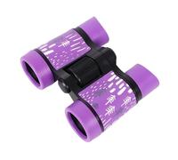 Telescopio Binoculare For Bambini In Gomma 4X30mm Pieghevole Educativo For Ottico For Birdwatching All'aperto For Campeggio Chiaro Immagine(Purple)