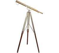 Telescopio da pavimento in ottone lucido treppiede in legno/ottone 62 '' telescopio fatto a mano sembra decorazione autentica