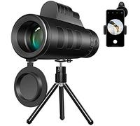 Telescopio da Regalo Impermeabile 40X60 ad Alta Potenza e monoculare HD con Supporto Universale per Smartphone, Prisma BAK4
