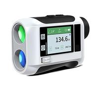 Telescopio for telemetro LCD Custodia for telemetro Caddy vocale da golf all'aperto Misuratore di nastro for roulette Telescopio for telemetro(White J,1500M)
