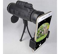 Telescopio HD impermeabile con prisma ad alta potenza 40X60, monoculare impermeabile antiappannamento con supporto per smartphone e treppiede, lente in vetro ottico compl