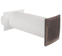 Telescopio Manicotto da Parete Canale Piatto 222x89mm Ritenuta Griglia Esterna