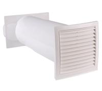 Telescopio Manicotto da Parete Con Valvola di Ritegno 330-580 MM Canale 222x89