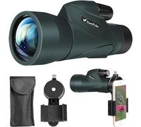 Telescopio monoculare 10 x 50 ad alta potenza per adulti con adattatore per smartphone, obiettivo FMC e prisma BAK4, per bird watching, caccia, escursionismo, campeggio e concerti
