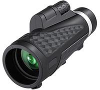 Telescopio monoculare, 10 x 50, portatile, ad alta potenza, compatto BAK4, prisma con adattatore per smartphone, per adulti, bird watching, viaggi all'aperto