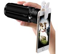 Telescopio Monoculare 10x32 Monocolo ad alta potenza Telescopio con adattatore rapido per smartphone Lente FMC antiappannamento impermeabile e prisma Bak4 per il birdwatching