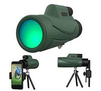 Telescopio monoculare 10X42 con supporto per telefono treppiede per bambini adulti, cannocchiale monoculare ad alta potenza HD impermeabile per birdwatching caccia escursionismo viaggio campeggio