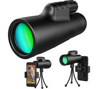 Telescopio monoculare 10x42 con treppiede per supporto per smartphone, HD Cannocchiale monoculare portatile ad alta potenza impermeabile con trasparente per birdwatching Escursionismo Viaggi