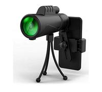 Telescopio monoculare 10x42, obiettivo FMC prisma BAK4 ad alta potenza monoculare compatto con adattatore per smartphone e treppiede monoculare impermeabile con visione chiara e debole per il bir