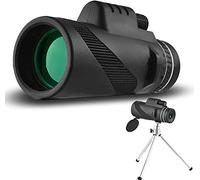Telescopio monoculare 10X42 per adulti e bambini, telescopio monoculare impermeabile compatto ad alta potenza HD con supporto per smartphone treppiede per birdwatching caccia escursionismo viaggi ca