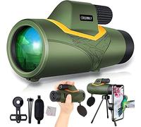 Telescopio monoculare, 12 × 50 monoculari ad alta potenza con treppiede per montaggio su smartphone BAK4 Prism bifocale monoculare portatile impermeabile per adulti per il birdwatching in ca