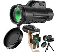 Telescopio monoculare 12x50 BAK4 Prism Rivestimento FMC Adattatore per treppiede per smartphone, perfetto birdwatching, escursionismo, concerti