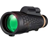 Telescopio monoculare 12X50 HD con supporto per smartphone, treppiede stabile per una visione chiara e forte zoom, obiettivo FMC prisma BAK4, telescopio per birdwatching, campeggio, paesaggi