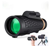 Telescopio monoculare 12X50 HD portatile impermeabile + supporto telefonico e treppiede per osservazione di uccelli rampicanti ricarica concerto di calcio - Vita interessante