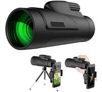 Telescopio monoculare 12x50 HD, telescopio monoculare ad alta potenza con treppiede, monocoli con prisma FMC Bak4, cannocchiale monoculare impermeabile per il birdwatching