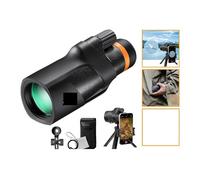 Telescopio monoculare 12X50 IP66 impermeabile HD BAK4 for birdwatching caccia viaggi con supporto for telefono treppiede