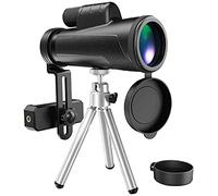 Telescopio Monoculare 12X50 Portatile Ipx7 Monoculare Impermeabile Con Visione Notturna Bak4 Prisma Lente Fmc Monoculare Con Adattatore Smartphone E Treppiede Bird Watching little surprise