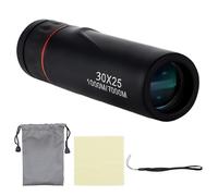 Telescopio Monoculare,30 X 25 Mini Cannocchiale Portatile HD Monocolo Professionale Cannocchiale,Visione Notturna a Bassa Luminosità Monoculare per Bird Watching,Caccia,Camping,Escursionismo-Nero