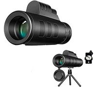 Telescopio monoculare, 40x60 ad alta potenza impermeabile a bassa luminosità, trasparente con supporto per smartphone e treppiede regolabile per telefono cellulare