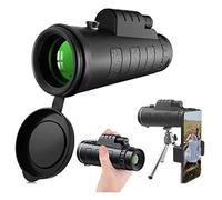Telescopio monoculare 40X60 Ultra HD multistrato impermeabile Bak4 Prisma telefono cellulare monoculare + supporto per smartphone e treppiede, per il campeggio di birdwatching della fauna selvati