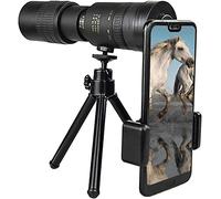 Telescopio monoculare 4K 10-300X40mm, prisma BAK4, obiettivo FMC, telescopio monoculare con zoom super teleobiettivo impermeabile HD con treppiede per birdwatching/campeggio/viaggio/