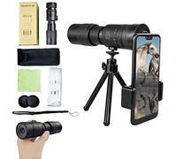 Telescopio monoculare 4K 10-300X40MM Super teleobiettivo Zoom Impermeabile con supporto per smartphone e treppiede regolabile per birdwatching, escursionismo, campeggio, viaggi