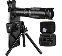 Telescopio monoculare 4K 10-300X40mm Super Telezoom per telefoni cellulari, telescopio per bambini e principianti, luce ad anello per selfie con treppiede, telescopio monoculare per arrampic