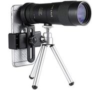 Telescopio monoculare 8-40X40 compatto retrattile zoom impermeabile Bak4 professionale HD ED vetro con treppiede clip per telefono