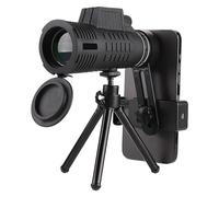 Telescopio monoculare ad alta definizione 12 x 50 con adattatore per smartphone e treppiede, con visione chiara in condizioni di scarsa illuminazione per caccia, fauna selvatica, bird watching,