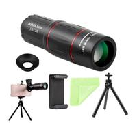 Telescopio monoculare ad alta definizione, leggero, con adattatore per smartphone, treppiede, telescopio monoculare per concerti e bird watching