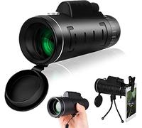Telescopio monoculare ad alta potenza 40X60 per il birdwatching con bussola, adattatore per smartphone e treppiede per il campeggio di birdwatching