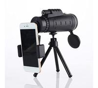 Telescopio Monoculare Ad Alta Potenza 40X60 Visione Notturna HD Impermeabile con Clip per Telefono e Treppiede Telescopico per Escursionismo, Caccia e Birdwatching