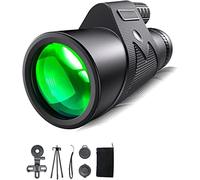 Telescopio monoculare ad alta potenza, binocolo 12X42 HD Telescopio Dual Focus impermeabile e antiappannamento con supporto per smartphone e treppiede