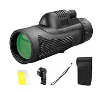 Telescopio monoculare ad alta potenza con ingrandimento 10X con prisma BAK4 FMC obiettivo compatto impermeabile per bird watching, viaggi, concerti, giochi sportivi, include adattatore per smartphone